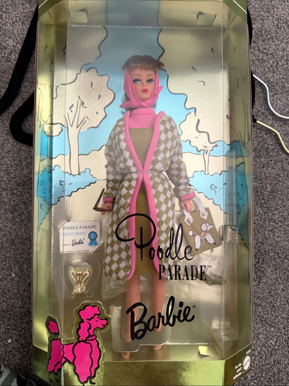 Barbie Poodle Parade Doll — Pink and Olive Ensemble